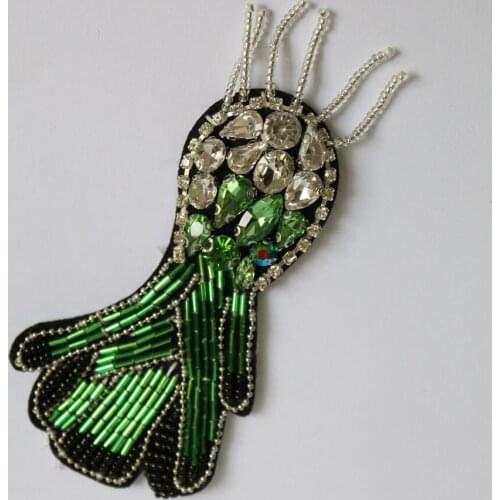 3D flower beaded patches for clothing Sew on patch decorative parches bordados para ropa Embroidery applique for clothes