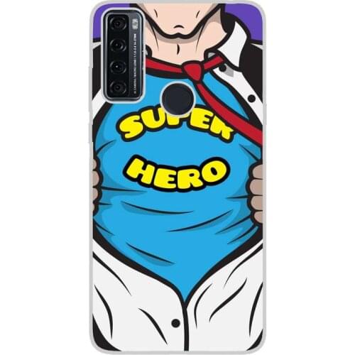 Compatible with TCL-20-SE-4G silicone gel tpu case cover case custom drawing design anti-shock COMICS 001 case