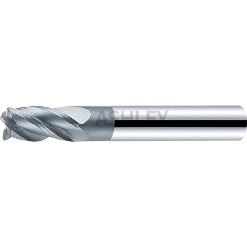 Nc machining center milling cutter with alloy round head and 4 edges, 50 degrees Tungsten steel milling cutter