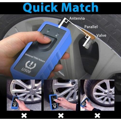 Universal TPMS Relearn Tools U508 for Tire Rotation Tyre Pressure Monitor System Sensor Reset Learning