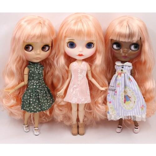 ICY DBS Blyth Doll Series No.BL313/1010 Light pink mix yellow hair 1/6 BJD anime ob24