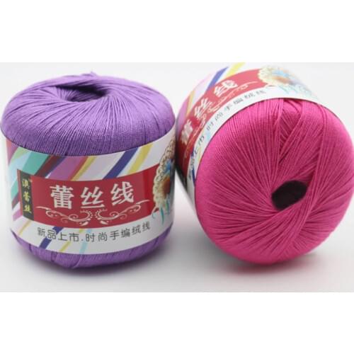 Mercerized Cotton Cord Thread Yarn DIY Embroidery Crochet Knitting Lace Sewing E15B