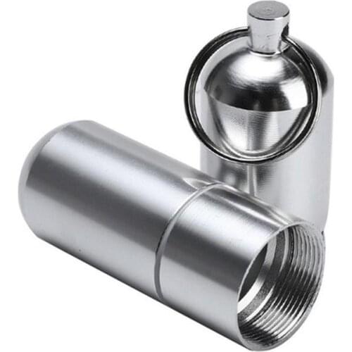 Mini Aluminum Alloy Pill Case Multi-function Cigarette Toothpicks Capsule Storage