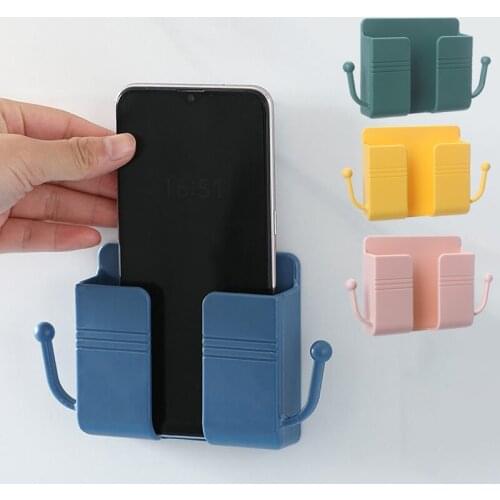 Multifunction Wall Mounted Organizer Mobile Phone Charging Hanging Holder Stand Air Conditioner TV Remote Control Storage Box