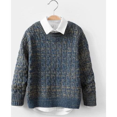 Fashion Kids Sweaters Spring Winter Baby Boys Girls Warm Knitted Bottoming Thicken Teenage Outdoor Childrens Clothes Top High Q