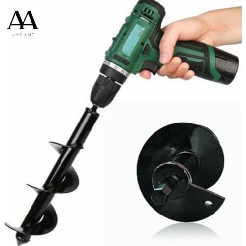 Li Zhou New Garden Auger Spiral Flower Planter Drill Bit Planting Hole Digger Tool High Quality