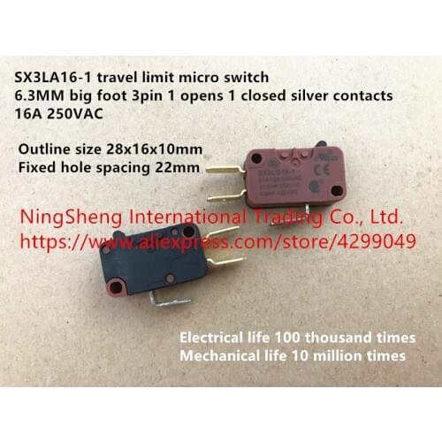 Original new 100% SX3LA16 silver contact travel limit key micro switch 16A250VAC V-15 3-OZ