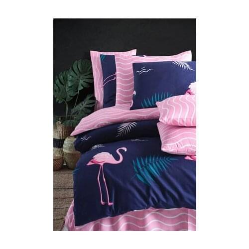 Flaming 220x200cm double side printed 70%cotton 30%tericotton 4 PCS bedding set