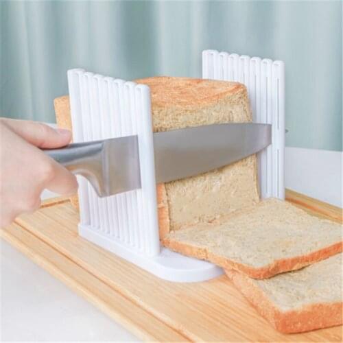 Plastic Adjustable Bread Slicer Cutter Toast Loaf Sandwich Cutter Mold Kitchen Gadget Tools