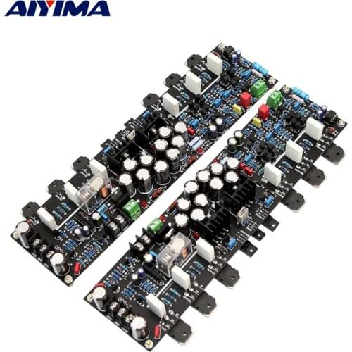 AIYIMA 2Pcs 80W Class A Power Amplifier Board 2SA1930 2SC5171 Sound Amplifier C1237 Speaker Protection Refer Golden Throat E550