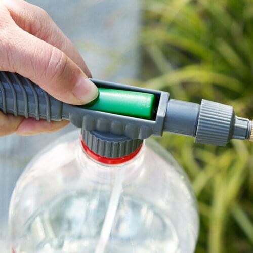 High Pressure Air Pump Sprayer Adjustable Drink Bottle Spray Head Nozzle Manual Garden Watering Tool