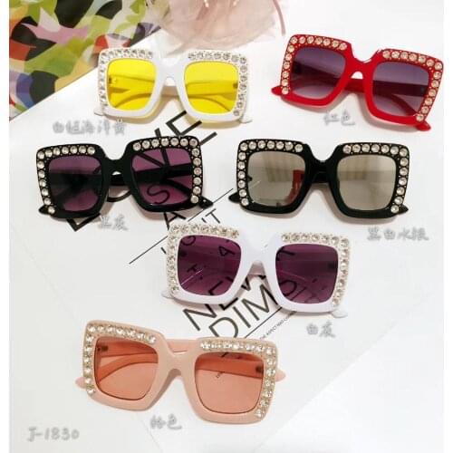 Fashion 6Colors Children Baby Kids Sunglasses Uv400 Rhinestone Sun Glasses Sunglasses
