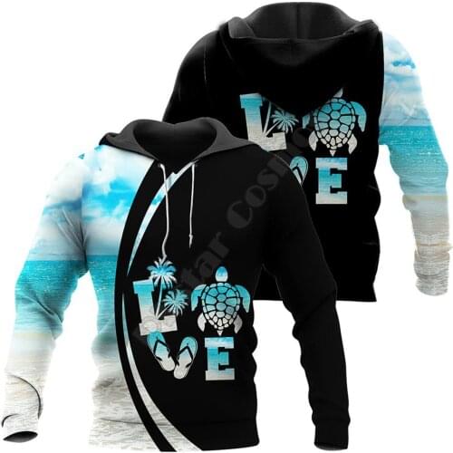 Love Sea Turtle Mandala 3D printed Hoodies sweatshirts Men for Women Fashion Hooded streetwear Pullover Drop shipping style-4