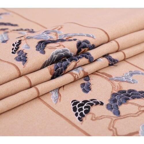 Embroidery Chinese fabric polyester fabric wholesale fabric china woven cushion fabric