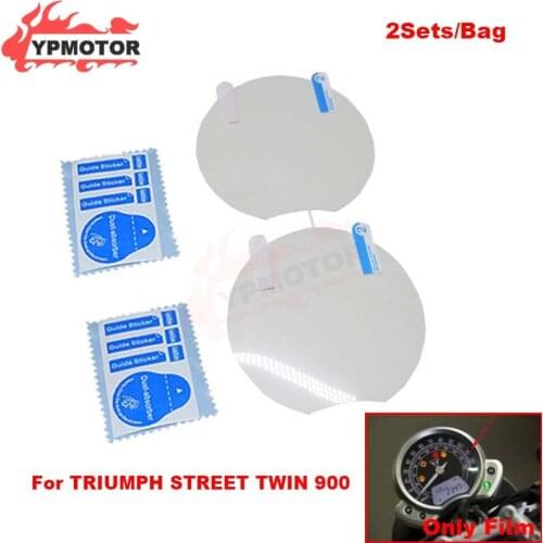 Motorcycle Speedometer Instrument Gauge Dashboard Cluster Scratch Panel Screen Protection Film For TRIUMPH STREET TWIN 900