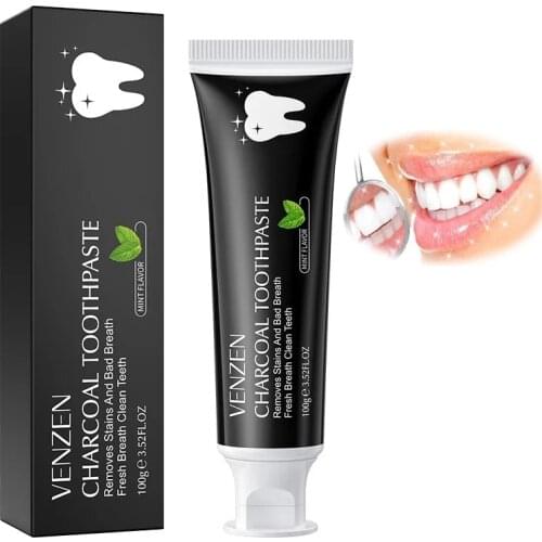 Bamboo Charcoal Black Toothpaste Gentle Cleansing Activated Carbon Mint Toothpaste Fresh Breath Oral Cleansing Care