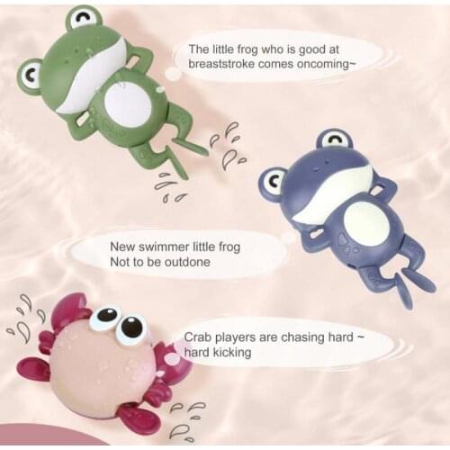 1pc Summer Baby Bath Toy Cartoon Swimming Frog Shapes Water Floats Safe Cute Shower Mini Toy Fun Gift Water Play Bathing Toy