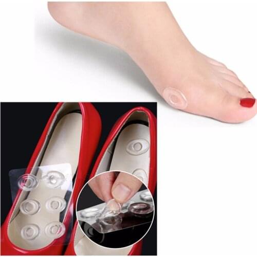 1Pcs Soft Women Girls PU Silicone Shoe Insert Wear-resistant Transparent Heel Sticker Corn Pad Feet Care Tool