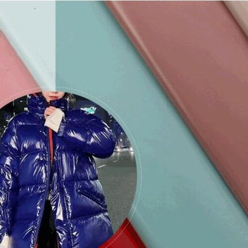 130 meters 20d nylon spun bright pu fabric Bright autumn and winter down jacket cotton fabric