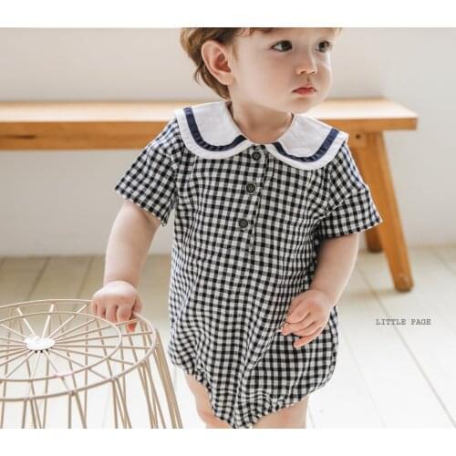 2021 Baby Rompers Infantil Jumpsuit girls clothes Summer High Quality Newborn Clothing Costume Sleeveless Preppy Style