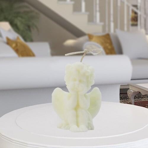 3D Art Angel Candle Statue Ornament Relaxing Scented Cherub Candle Fragrance Candle Home Living Room Bedroom Decor
