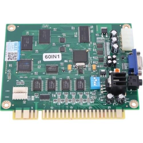60 In 1 Classical Game Pcb Board For Jamma Arcade Game Machine Vertical Video Cga Vga Output Table Top Coin Operated Arcade Acce