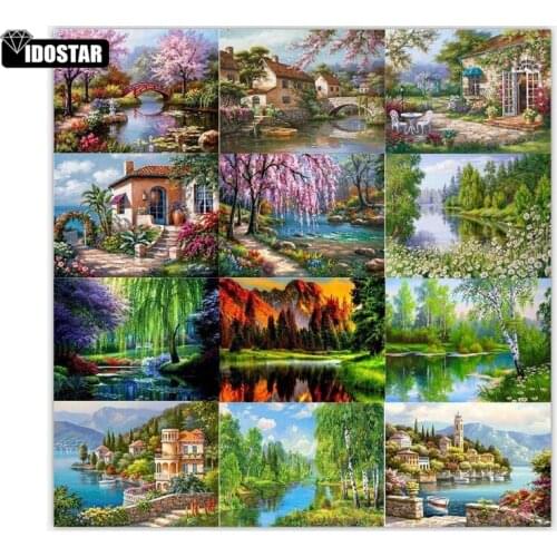 5D DIY Full Square/ Round Drill Diamond Painting Diamond Embroidery Scenic Rhinestone Diamond Mosaic Home Decor