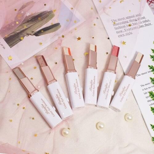 6 Colors Sequin Eyeshadow Stick Highlight Shimmering Naturally Long Lasting No Smudging Eye Shadow SANA889