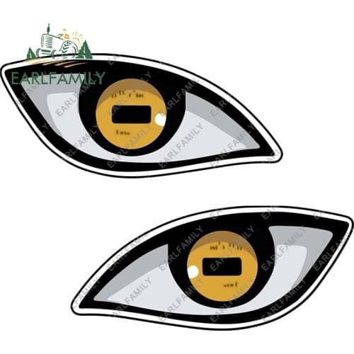 EARLFAMILY 13cm x 10.2cm for Ninja Immortal Eyes Funny Car Stickers Occlusion Scratch Decals Motorcycle Trunk Graffiti Graphics