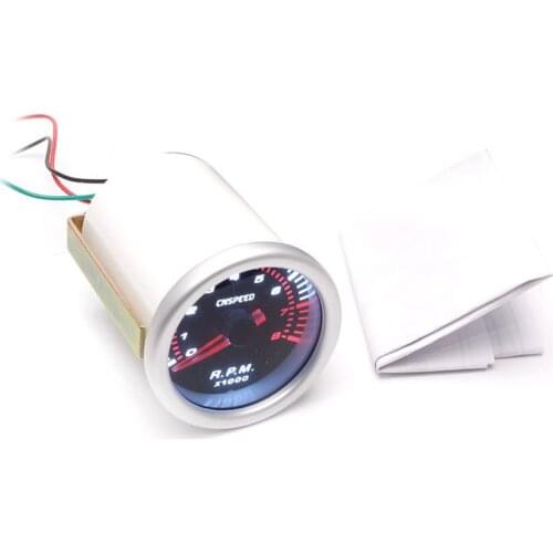 CNSPEED 52mm Electrical Car Engine Speed Pointer Tachometer Tacho Gauge Meter Tester 0~8000 RPM Counter for 4/6/8 Cylinder