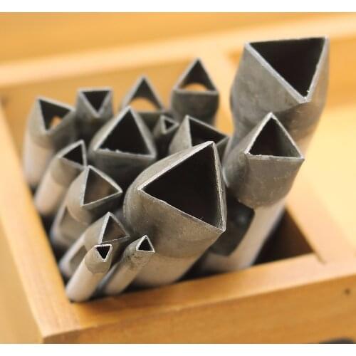 Leather craft Steel Hollow Punch Tool for Leather Plastic Wood Belt Hole Punch flower punch Leathercraft Tool