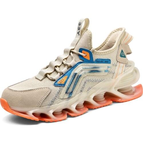 New Lightweight Running Shoes For Men Popcorn Sole Breathable Sneakers Outdoor Fashion Antiskid Damping Jogging Shoes Zapatillas