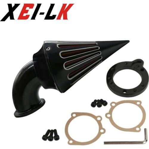 Motorcycle Spike Air Cleaner Intake Filter Kit For Harley Davidson S&S EVO CV Custom Sportster 1200 883 XL Black
