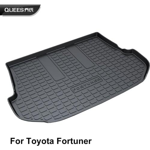 QUEES Custom Fit Cargo Liner Trunk Floor Mat for Toyota Fortuner 2009 2010 2011 2012 2013 2014 2015 2016 2017 2018