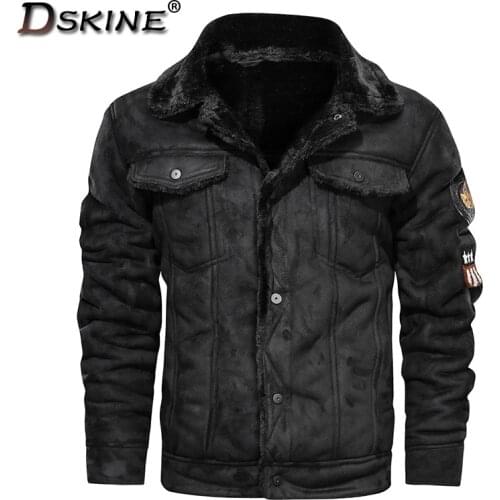 2021 New Mens Autumn and Winter Leather Jacket Mens Fashion Casualoutdoor Windproof Water Prooffleece Keep Warm Leather Jacket