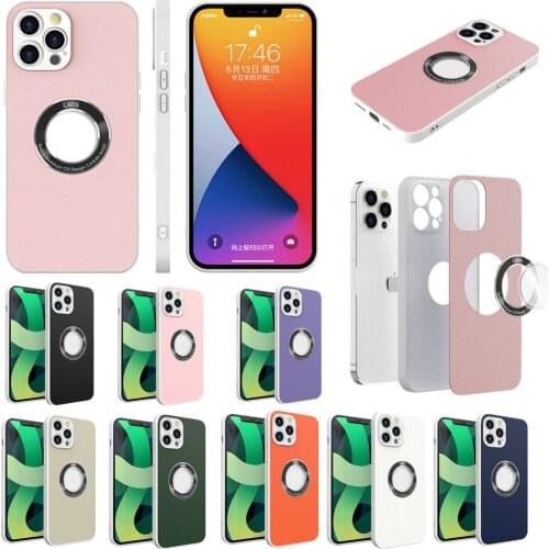 New 2021 Phone Case for iPhone 12 11 Pro Max XR X XS SE 2020 7 8 Plus Etui Simple shockproof Ultra thin Solid Color Back Cover