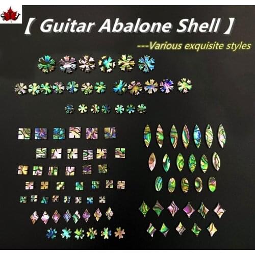 30/50pcs Many sizes and styles Guitar Colourful Abalone,Shell decorate inlay Guitar Accessories,mother of pearl shell blanks