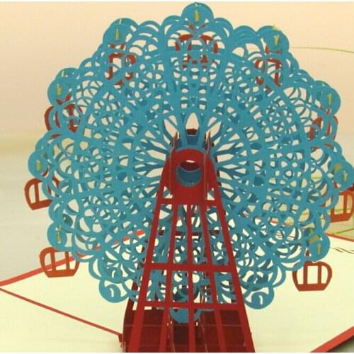 Ferris wheel 3D Popup Greeting Card