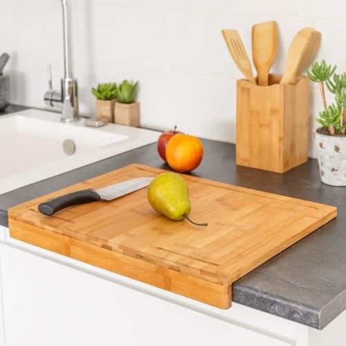 Natural bamboo cutting board for wooden kitchen cutting board kitchen with bamboo wood stand