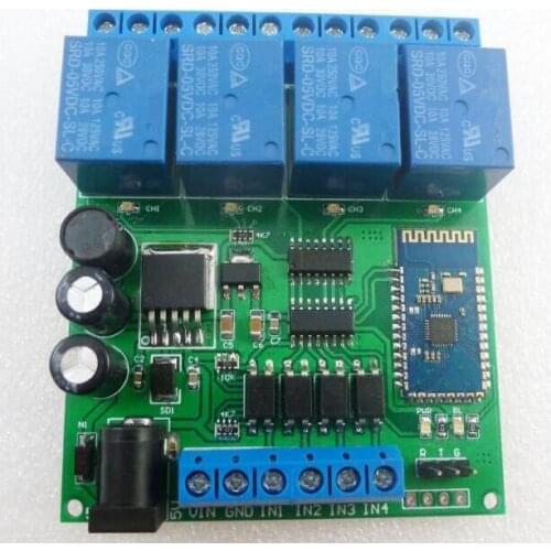 DC 5V 9V 12 24V 4 Channel Bluetooth Relay module for Mobile Phone Remote Control Switch Remote Control