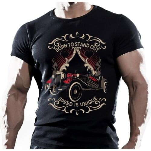 Born To Stand Out. Gas Engine Garage Muscle Car T-Shirt. Summer Cotton O-Neck Short Sleeve Mens T Shirt New S-3XL