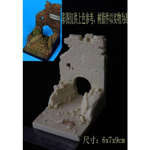 1/35 Resin soldiers scene scene accessories battlefield ruin bunker base model