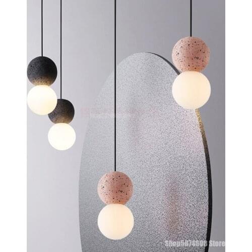 Nordic LED Resin Pendant Lights Modern Restaurant Cafe Bar Kitchen Hanging Lamps Home Decor Bedroom Study Living Room Lighting