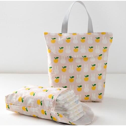 Baby Diaper Bags Maternity Bag Waterproof Prints Wet Cloth Diaper Backpack Reusable Diaper Cover Dry Wet Bag For Mom Baby Care