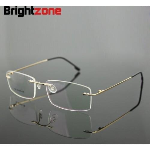 6 Frame Colors Hingless Non-screw Memory Titanium Metal Foldable Arm Eyeglasses Prescription Spectacles RX Glasses Optical Frame
