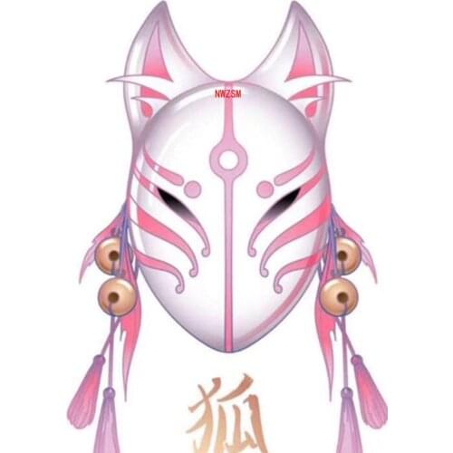 Japanese Fox Masks cat face mask PVC Japanese style wind fox anime cosplay Costumes rave masquerade cosplay mask japanese mask
