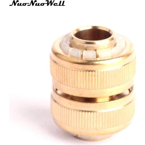 1pcs NuoNuoWell 3/4" 20mm Quick Connector 100% Brass Tap Adapter for Garden Micro Irrigation Watering Hose Pipe Fitting Coupling