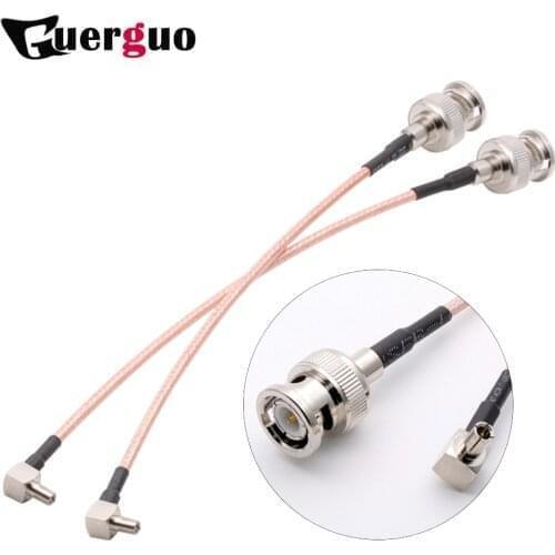 15CM 6" with Pigtail RG316 Cable RF Cable Adapter BNC Male to TS9 Male Right Angle Coaxial Connector