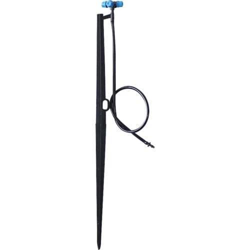 2 sets 360 Degree 6mm Cross Misting Sprinkler with Long Rod connector For 4/7mm Hose Garden Irrigation Agriculture Watering Kit