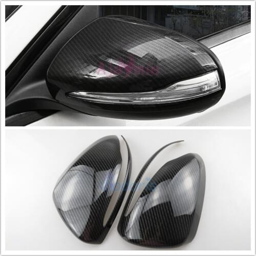 2016-2017 Car Styling Door Mirror Cover Carbon Fiber Color Overlay For Mercedes Benz E Class W213 E200 E300 E400 Accessories